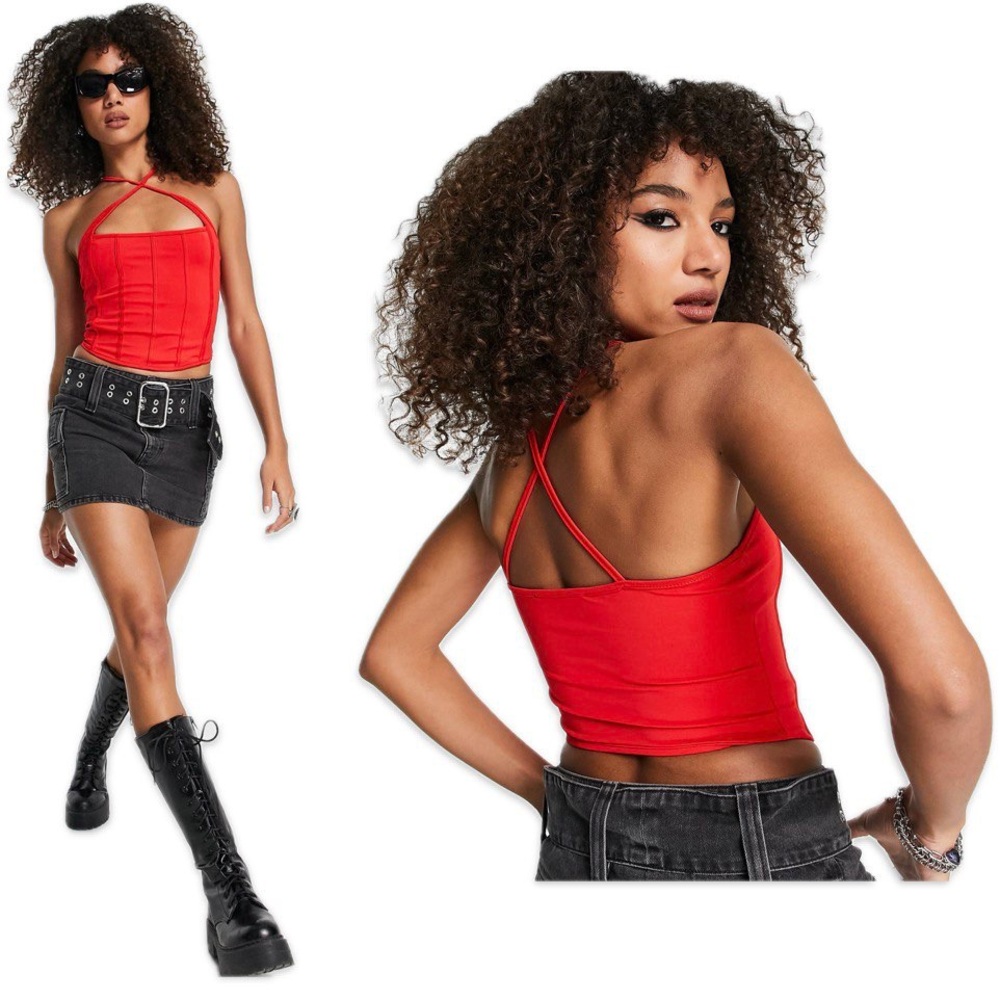 Bershka cross top